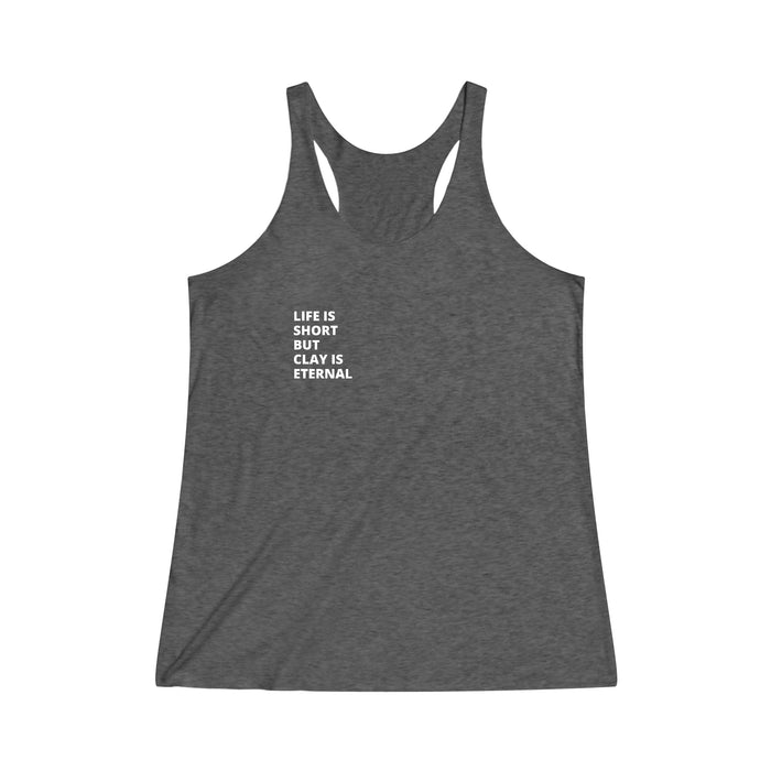 Pottery Theme Women's Tri-Blend Racerback Tank
