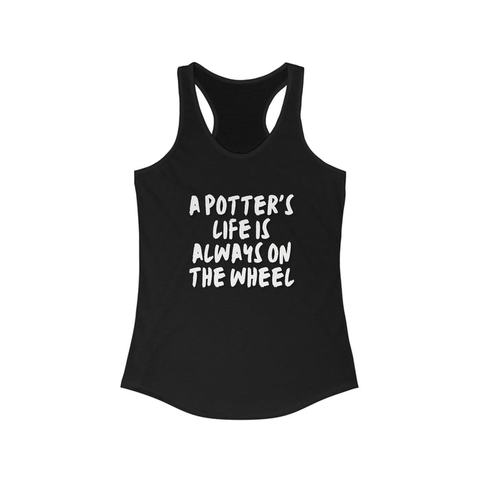 Pottery Theme Women's Ideal Racerback Tank