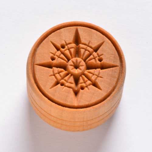 LARGE ROUND STAMP – COMPASS