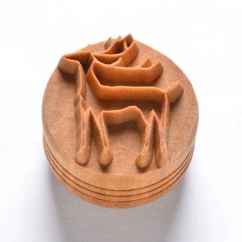 LARGE ROUND STAMP – REINDEER