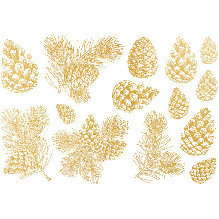 OVERGLAZE DECAL PINE CONE